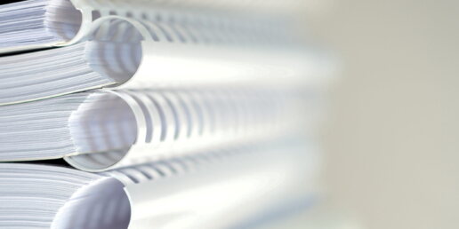 gestapelte Ringbücher