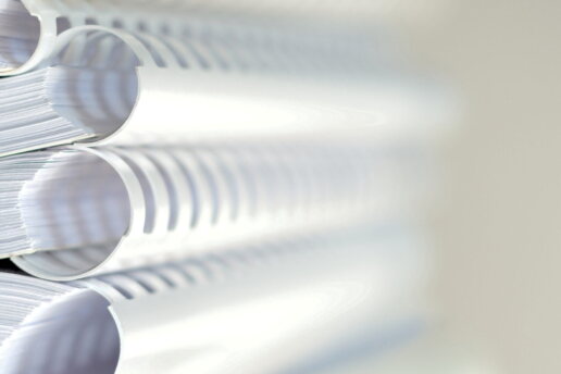 gestapelte Ringbücher