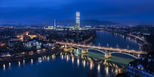 Basel bei Nacht